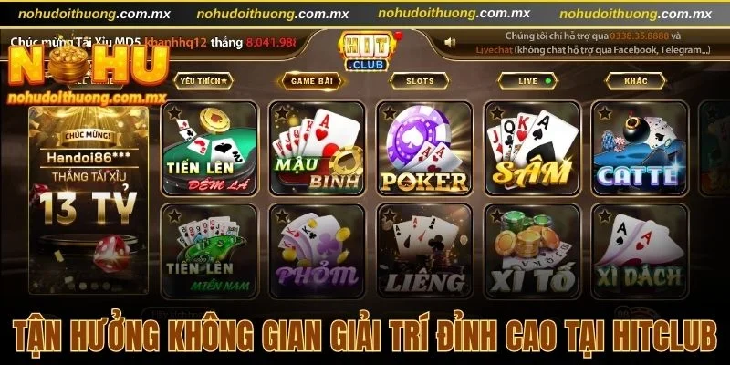 Tận hưởng không gian giải trí đỉnh cao tại Hitclub